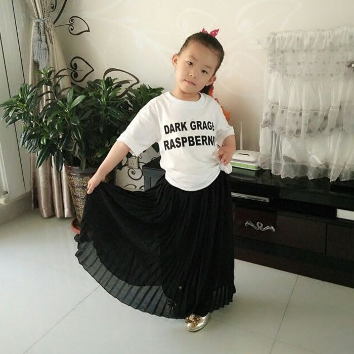 Jupe enfant en mousseline de soie - Ref 2048294 Image 1