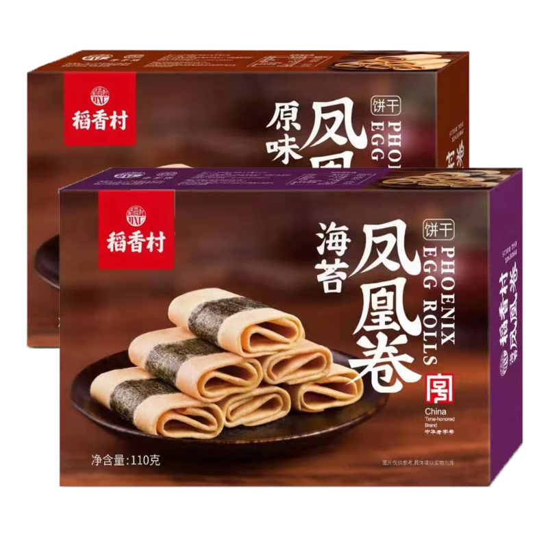 稻香村食品凤凰卷海苔蛋卷饼干