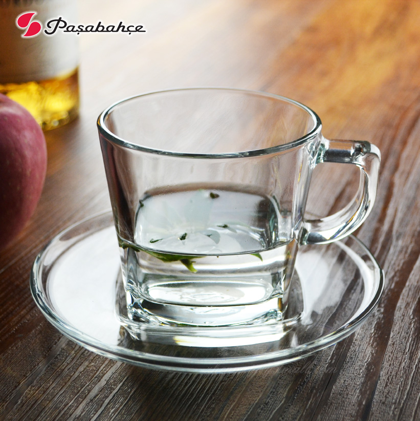 帕琦进口带把办公室马克玻璃杯