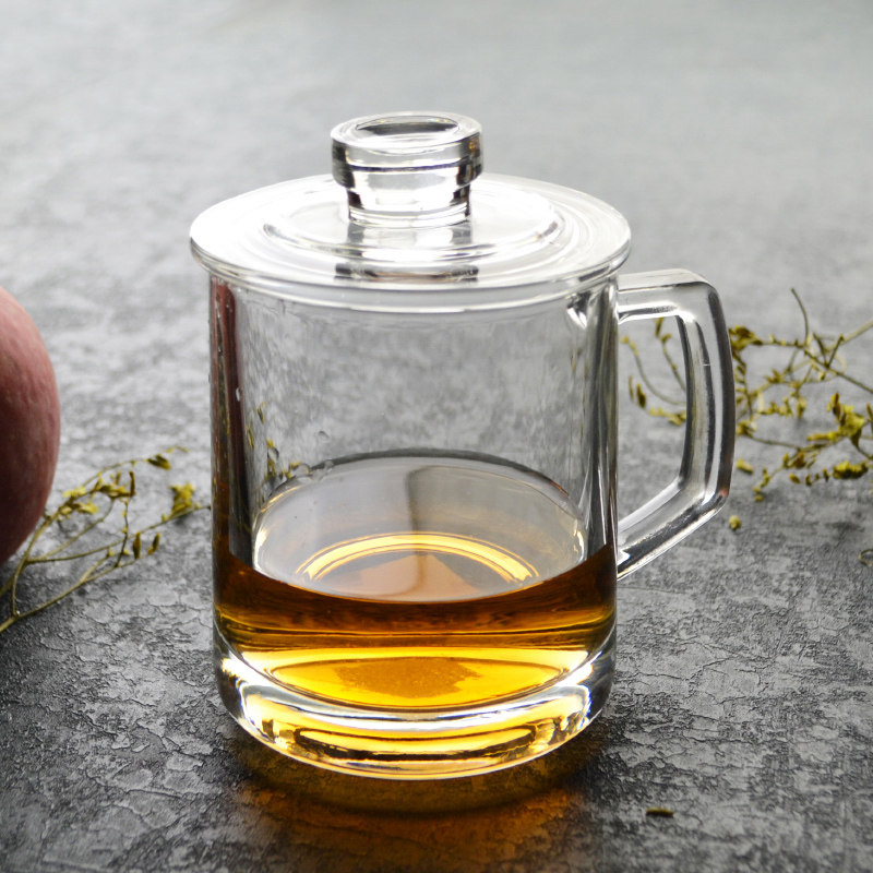 喜碧耐热玻璃杯格隆带把杯子可微波有把热饮杯带盖马克杯泡茶杯,餐饮具,茶杯,淘宝优惠券,粉丝福利购,淘宝优惠卷