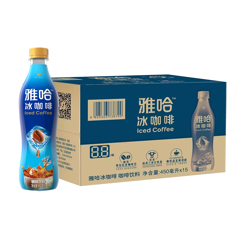 统一雅哈冰咖啡饮料450ml*15瓶