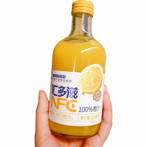 【清仓直播】汇多滋100%橙汁325ml*6泡沫箱发
