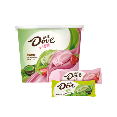 德芙小清新巧克力234g白巧草莓抹茶曲奇混合口味糖果伴手礼KJ