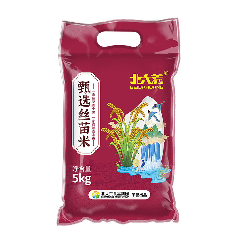 北大荒甄选丝苗米 5kg【fd】
