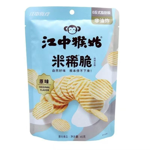 【品牌折扣】江中猴姑米稀脆焙烤米脆 45g*2 原味/海苔/烤肉/番茄