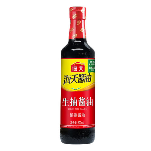 海天生抽酱油 500ml瓶-XT