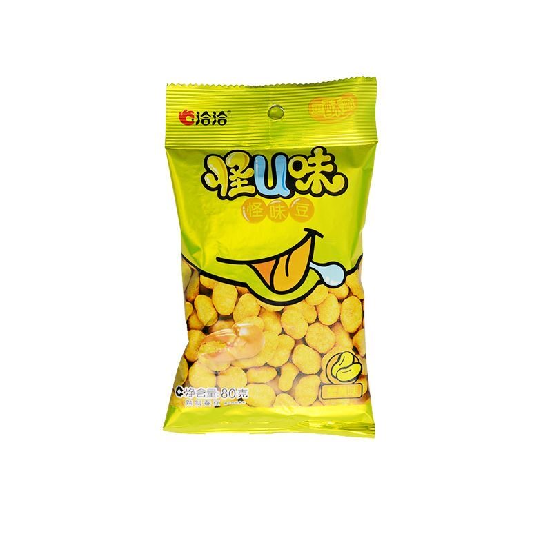 【品牌折扣】洽洽怪u味蚕豆蟹黄味 80g*6