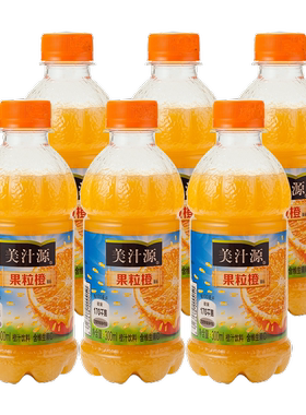 可口可乐美汁源果粒橙小瓶装 300ml*6瓶