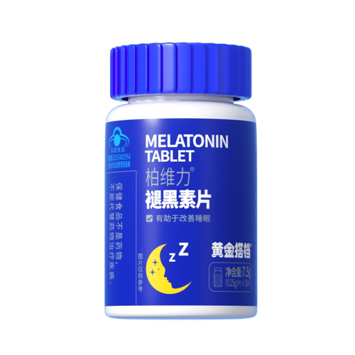 【品牌折扣】黄金搭档褪黑素维生素B6片 0.25g/片x30片