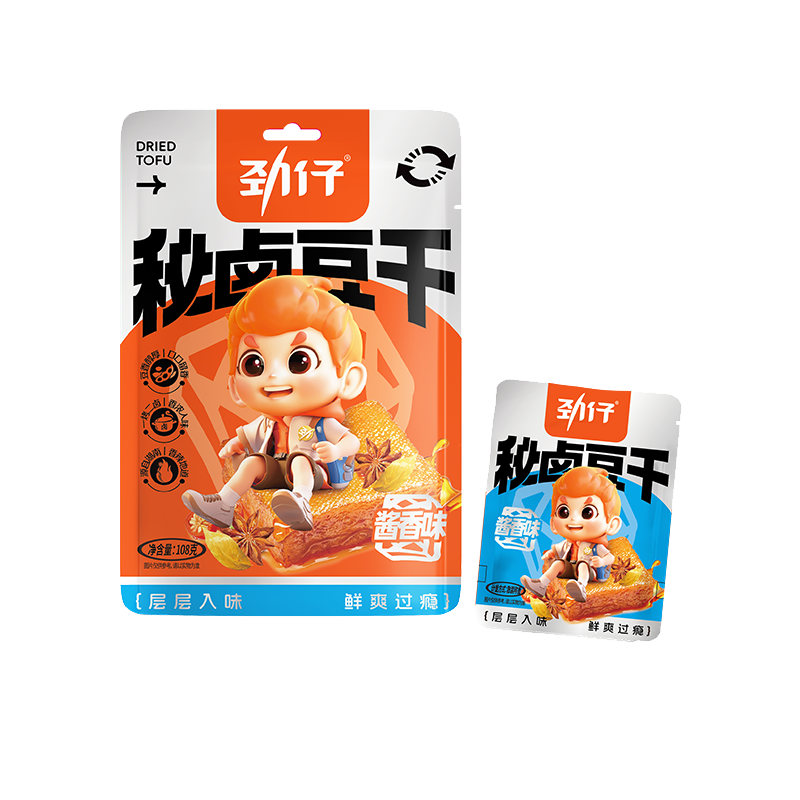 【品牌折扣】劲仔秘卤豆干 108g袋装（酱香味/香辣味）