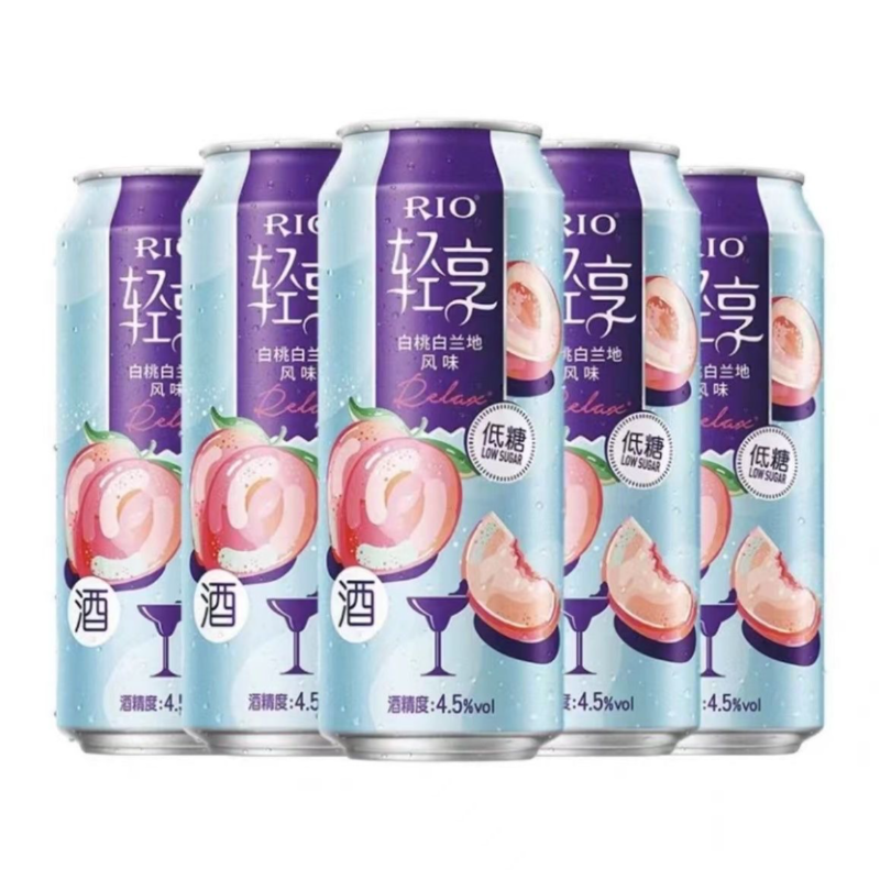 【清仓直播】RIO锐澳轻享鸡尾酒 500ml*6瓶 白桃味