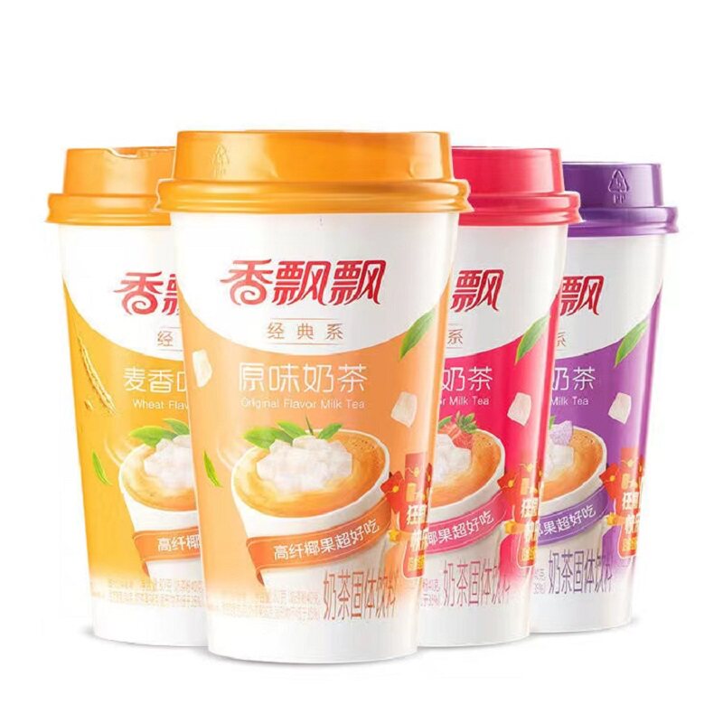 香飘飘椰果奶茶随机包装80g*6杯随机口味儿童学生风味冲饮奶茶