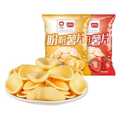 盼盼薯片原味番茄膨化食品零食点心 10g*5包（随机口味）-tmhf
