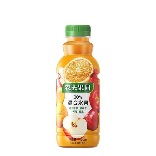 【清仓直播】农夫30%小果园 450ml*4 桃苹果芭乐/橙苹果樱桃桃李