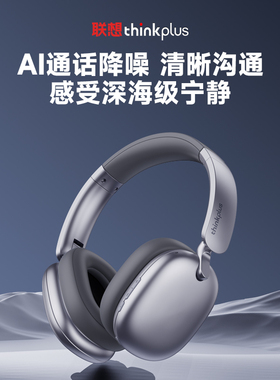 联想TH60 头戴式蓝牙耳机 300mAh 银色/ 300mAh 白色【ALTY】