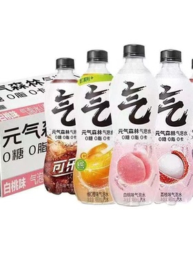 元气森林无糖气泡水480ml*12瓶混合口味无糖碳酸饮料夏日畅饮-CL