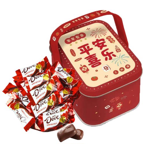 【品牌折扣】德芙巧克力方形提盒巧克力4.5g丝滑牛奶休闲零食小吃