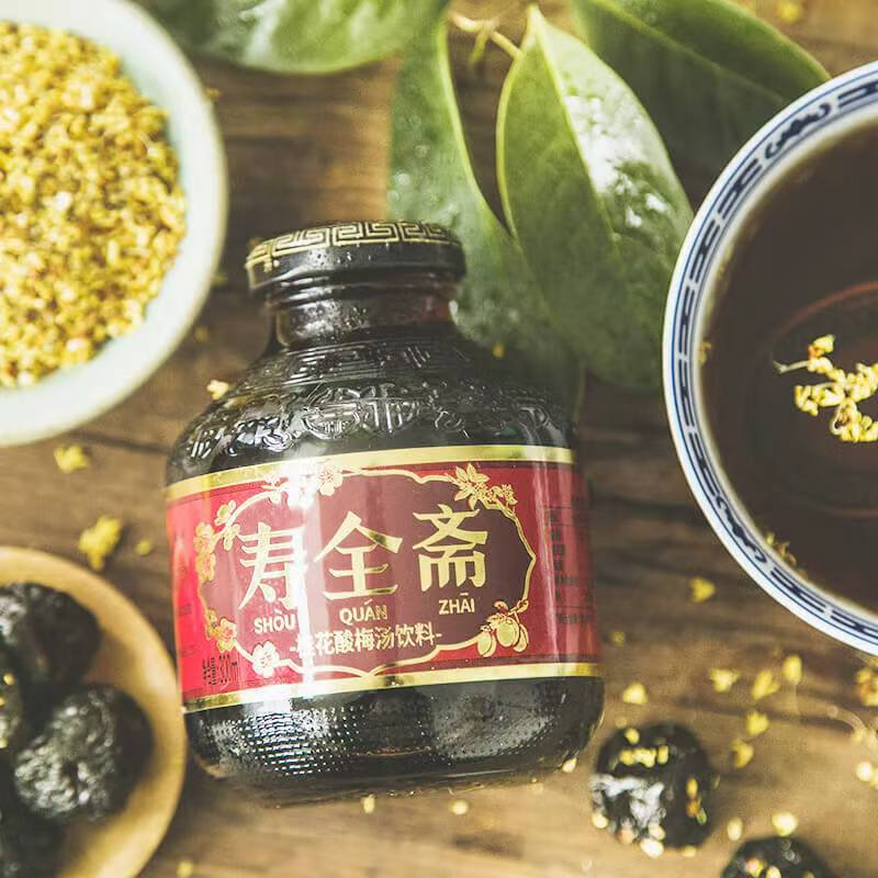 寿全斋玻璃瓶桂花酸梅汤 300ml*4/8瓶-CL