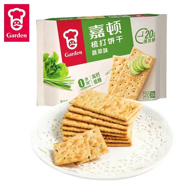 嘉顿梳打饼干高钙低糖460g*2