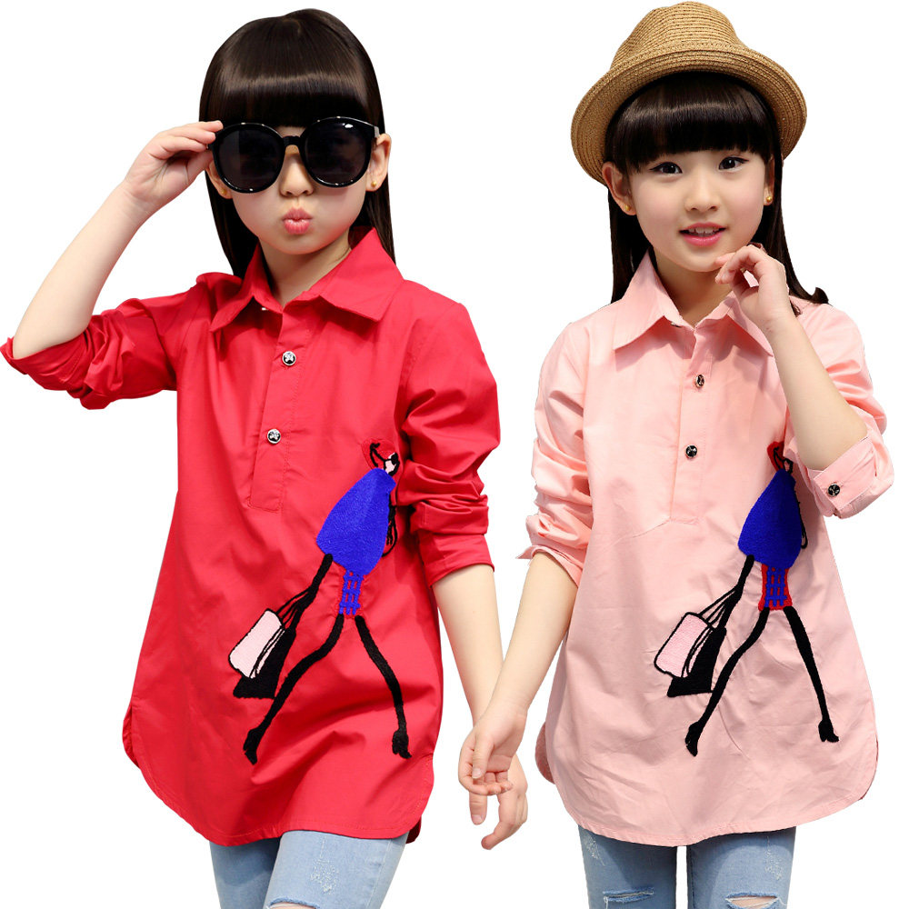 Chemise fille à manche longue - Ref 2085275 Image 1