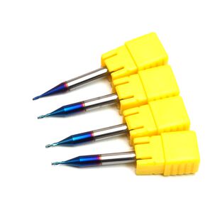 65度高硬钨钢合金2刃微小径平头球头铣刀R0.1R0.25R0.35R0.45R0.6