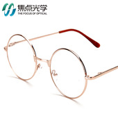 树脂超轻防疲劳老人眼镜老花镜正品 复古圆形全框老光镜男女老化镜