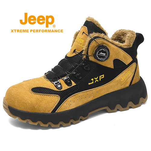 jeep棉鞋男高帮厚底雪地靴