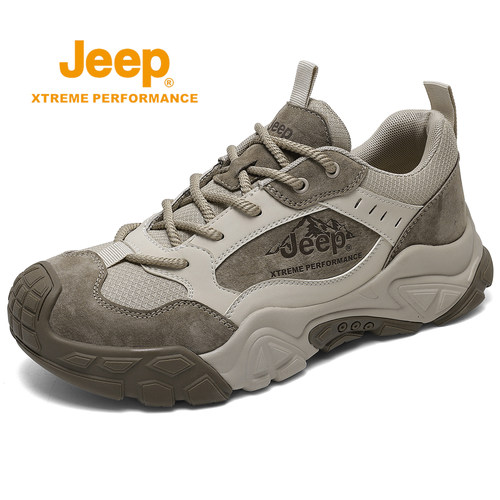 Jeep登山运动鞋男冬季爸爸休闲鞋
