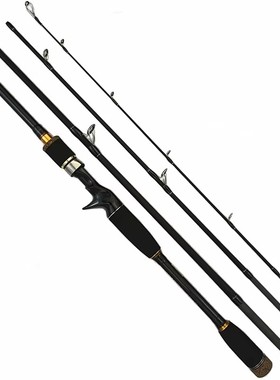 Dominate3米四节碳素路亚竿超轻M调快调品牌高碳竿便携枪柄钓翘嘴