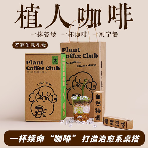 苔藓微景观创意咖啡礼物办公室