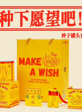 种子罐头种植盲盒 种下愿望 向日葵种子花种子创意植物礼生日礼物