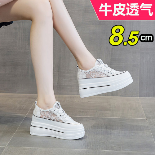 8.5cm厚底板鞋小码板鞋网面透气