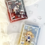 [Письмо снежной ночи] Двухцветный градиент маленький рамный акриловый гумби липпа покер место для хранения покера