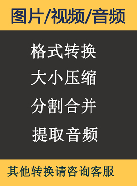 视频转换MP4视频图片压缩PDF音频提取语音识别人工处理