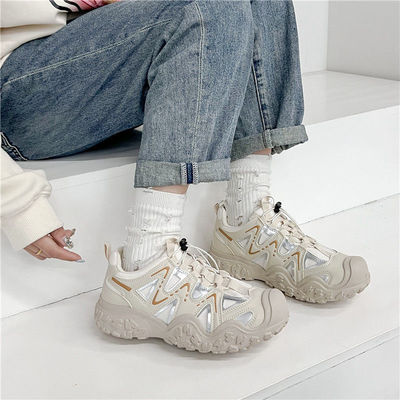 时尚户外休闲百搭鞋女2025爆款新款丑萌鞋跑步运动鞋登山鞋老爹