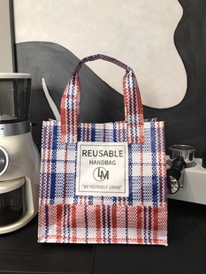 2023新款保温饭盒袋上班族大容量个性便当包学生带饭餐包小众复古