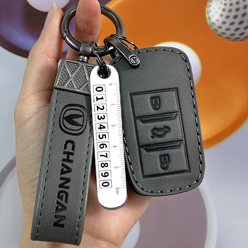 长安cs55钥匙套cs75老款专用cs35糯玉米Lumin奔奔cs15汽车高档包