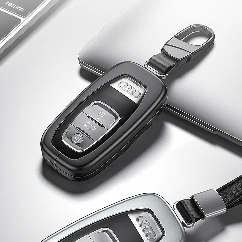 适用2018款奥迪a4L车钥匙套a6l包a8l壳a5扣q5老款a7高档改装配件