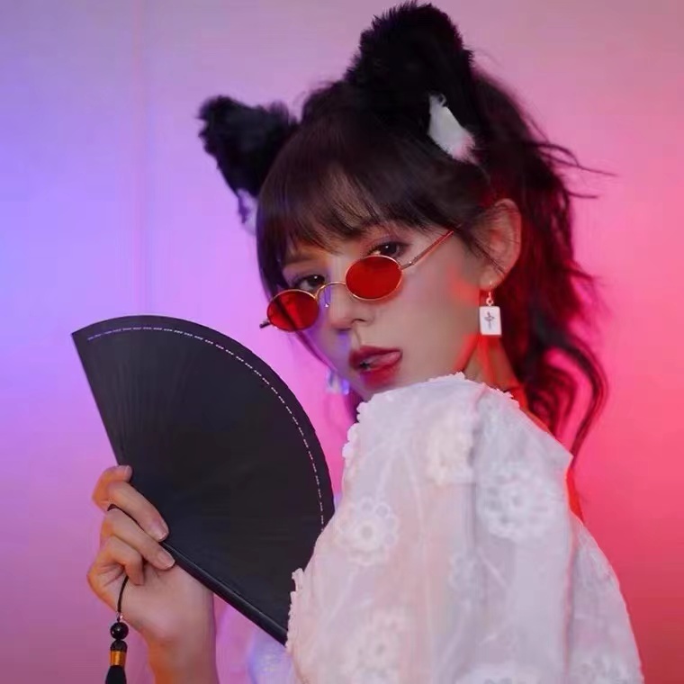 黑色扇子折扇旗袍舞蹈扇中国风
