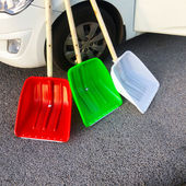 加厚钢化塑料锹铲子粮养殖饲料大全铁锹锨大号除雪铲农用工具塑胶