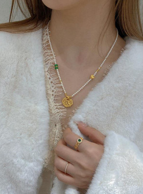 新中式喜上眉梢锁包施家珍珠项链