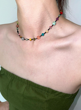 atmshop多巴胺彩色春季拼接珠串