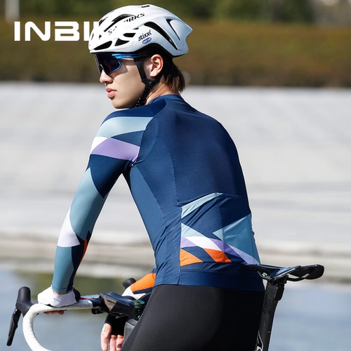 兰帕达男士2025新款骑行服春秋季速干透气长袖套装自行山地公路车