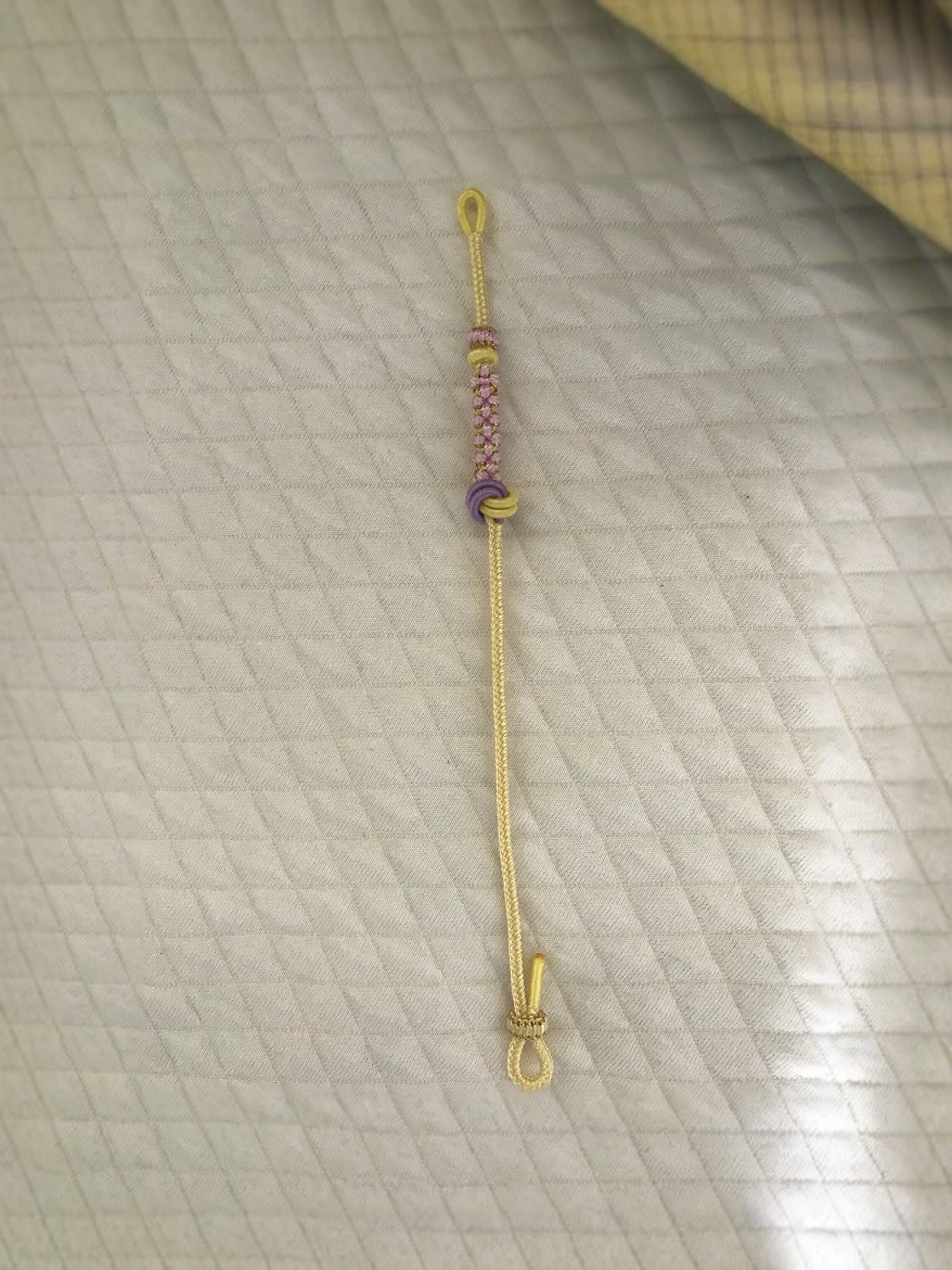 纯手工编织八股辫桃花酒窝结单向抽拉可调节手绳