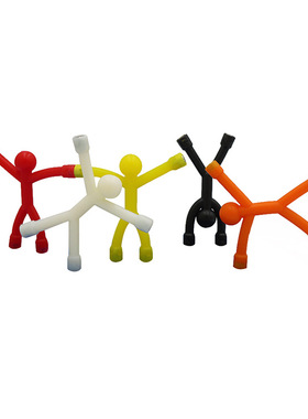 爬墙磁性小人软胶百变磁铁人磁铁小人公仔玩具创意小人挂钩