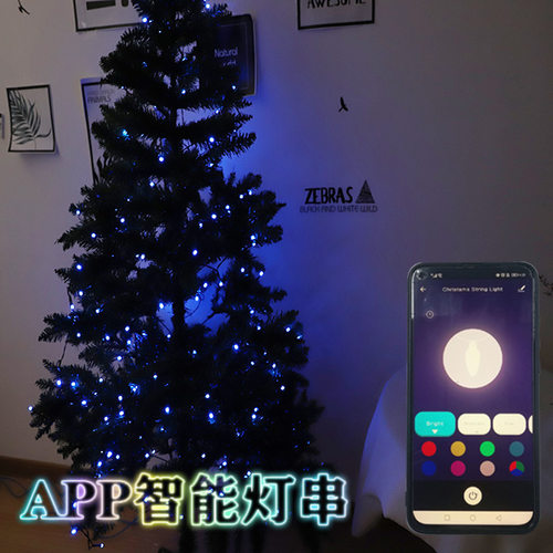 圣诞七彩变色串灯新品