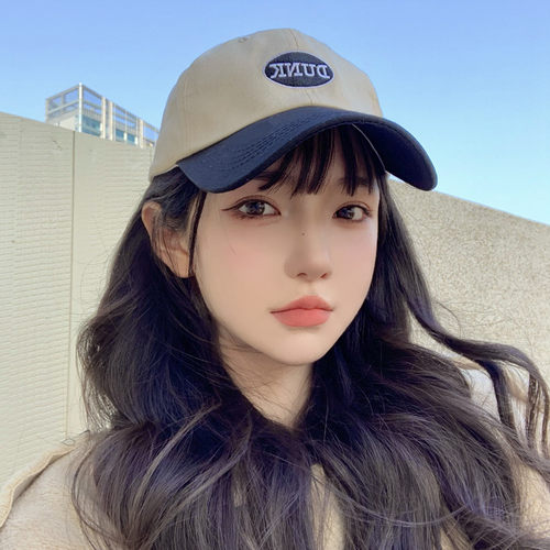 映画鸭舌帽春夏休闲百搭女双色