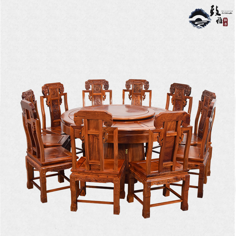 红木成套餐桌缅甸花梨木1米5象头餐桌 大果紫檀清漆原色加厚餐台|ruв категории жилой мебели, комплект мебели, ресторан комплект мебели, обеденный стол + стул - от Buy2taobao.com для оказания профессиональной услуги покупки агента Taobao