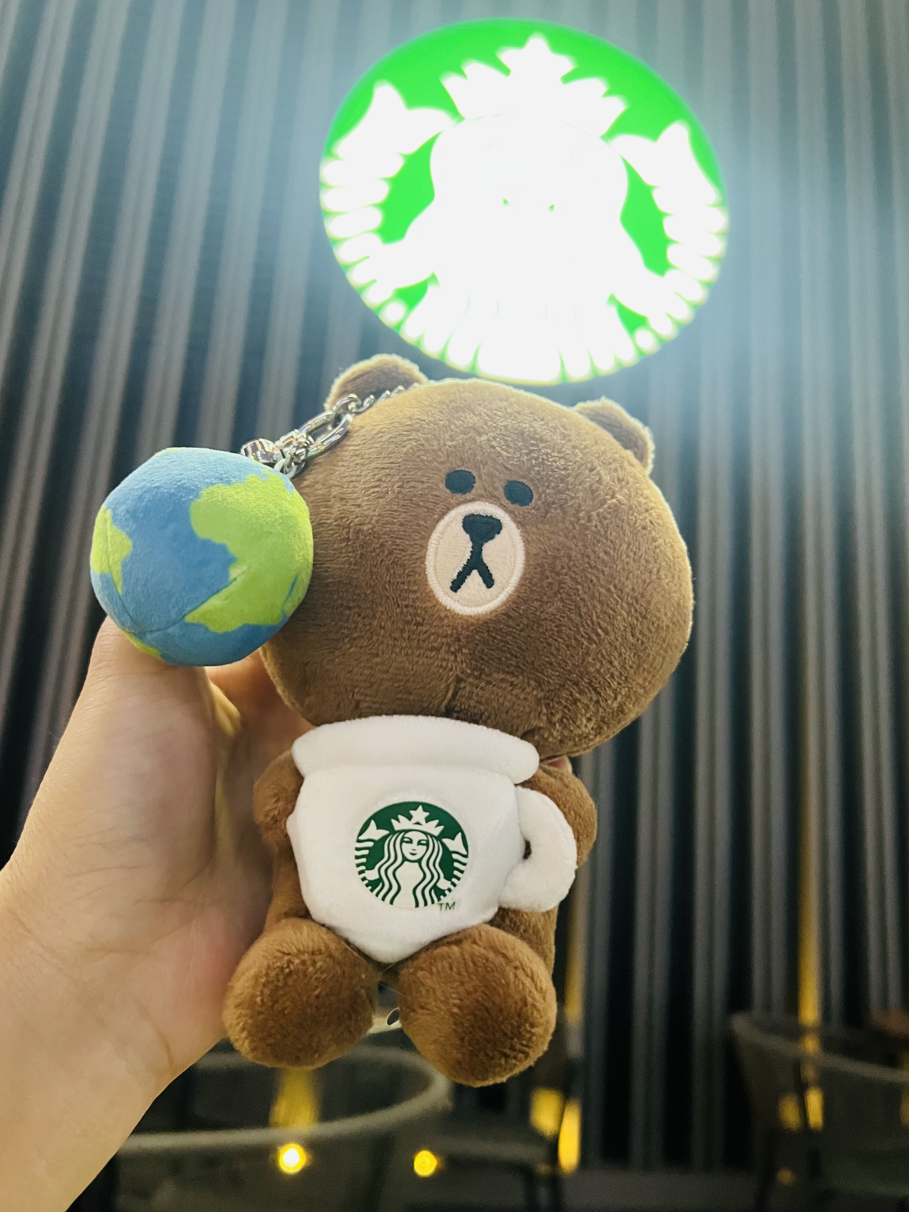 星巴克小熊bearista限量版收藏黑围裙纪念小熊公仔毛绒送男友玩偶