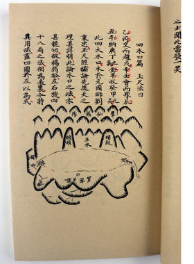 复古宣纸彩印地理秘诀毛笔字帖